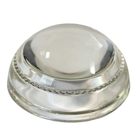 Other - Vintage Glass Dome Magnifying Paperweight Clear Desk Accessory Retro Office 3in